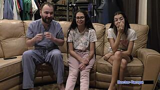 요, 탬파 박사가 내 이웃 아리아 니콜의 첫 부인과 검사! 😳