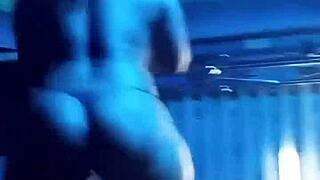 African Kenyan stripper strips intensely.