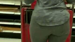 Filth Trap: Granny's Big Ass Caught in Shop Shenanigans