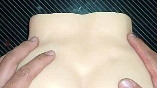 I fuck doll fiercely in doggystyle and cum