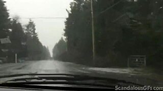 Redhead Teen Babe Masturbates Outdoors In Public Car