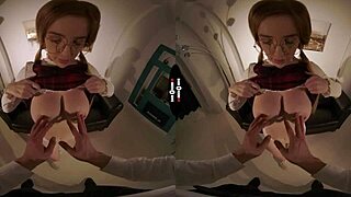 Dark Room VR Experience with Redhead Getting Panties Ripped Off in Hardcore Action
