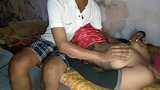 rough homemade pounding with my village bhabhi on the cot