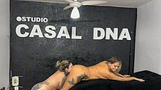 Couple's Lunch with Brazilian Latina MILF