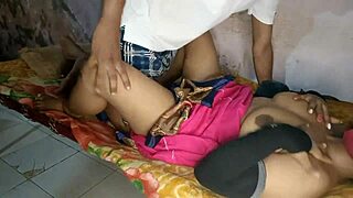 rough homemade pounding with my village bhabhi on the cot