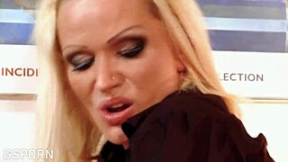 Blonde milf gets pussy fucked and cum on tits