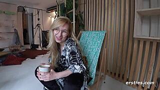 Wow! Nat's First Lesbian Fun With Friends!