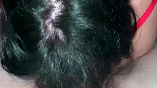 BBW Feels Intense Pleasure in Homemade Blow Job