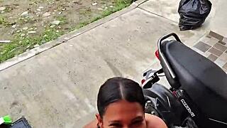 After Party, Colombian Girl Waits for Uber but Ends Up at My Place