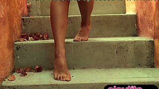 Slender Belgian MILF Undresses Petite 18+ Body and Hairy Pussy