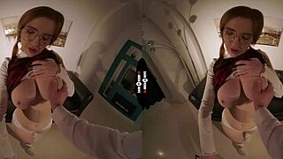 Dark Room VR Experience with Redhead Getting Panties Ripped Off in Hardcore Action