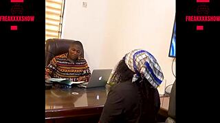 freak job agent bangs big ass teacher applicant over office desk. watch her squirt everywhere before getting hired, subscribe to red!