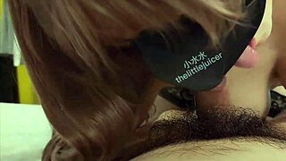 asian girl's hotel room service includes epic squirt