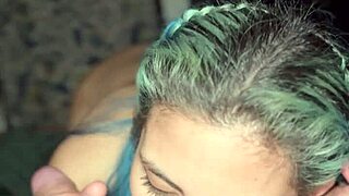 Ugh, my friend's girl givin’ me a messy blowjob at his place!