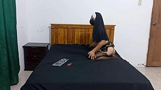 Mature woman explores her body in a private moment