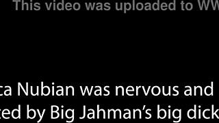 brazilian ebony rebeca nubian bends over for anal fucking by monster cock