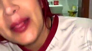 A Colombian amateur masturbates with big ass, hoping for creampie to win Copa America.