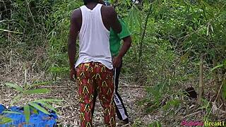 I can’t believe walking in the village led to this hot outdoor fuck!