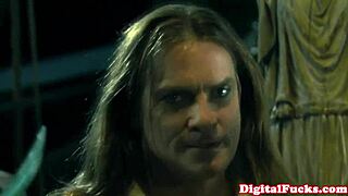 Jesse Jane en acción deepthroat cercana FFM trío 😏