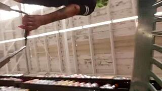 Culona Latina Shows Off Massive Ass in Supermarket Scene