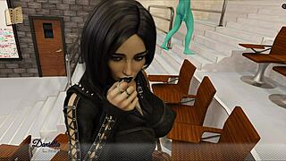 Did cute babe get anal and golden shower?