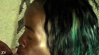 Black toy blowjob demonstration techniques