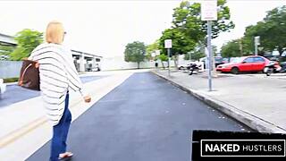 Amateur Blonde's Fetish For Sucking Big Black Dicks