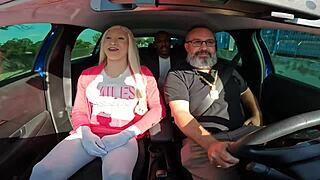 Intense group fucking with Tifanny Wilson, Latrell, and Elisa Ferraz's blowjob in bareback action.