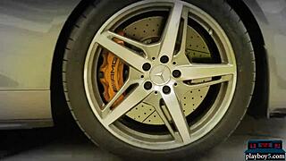 playboy babes washing mercedes in bikinis