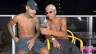 Funkeira Seduces Young Guy in Apartment, Leading to Intense Anal Fucking on Balcony