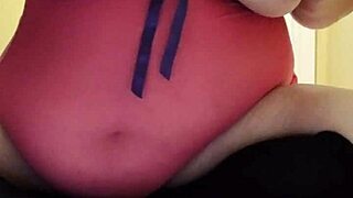 Chubby Fox Solo Plays With Buttplug And Cum Lube