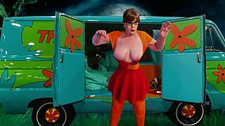 Granny Velma Dinkley Takes Double Penetration And Creampie
