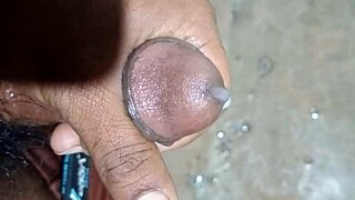 She gives an intense handjob