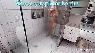 Cassiana Costa Rides Cock Outdoors Without Condom