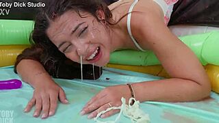 Oh man, that anal with Nuria Millan got so messy with chunky pink piss and cum in my wide open eye, extreme throat bulge too