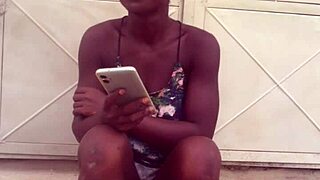 crazy bitch twerks in clothes then strips naked for dancing