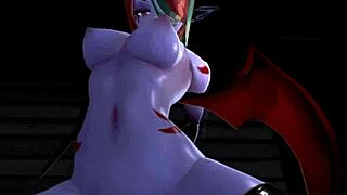 I-I got dominated by elf woman sucking good cock with neko sister and slimer girl in monster girl island prologue halloween special