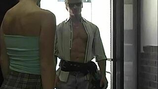 Cute Small Titty Blond Meets A Jacked Cable Repairman