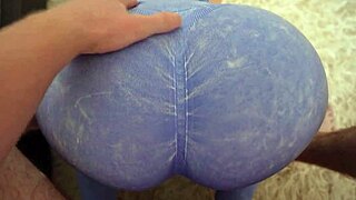 Horny brunette lammy pixel does a crazy striptease, showing her pretty european ass while undressing in bra