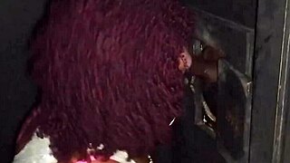 cuckold films fat brazilian milf slut in gloryhole booth