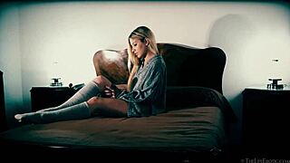 Petite Teen Candice Masturbates with Flower