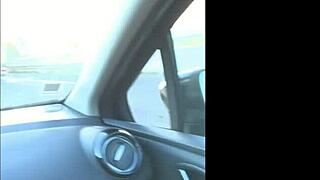 Milf Flashes Pussy While Masturbating On Highway