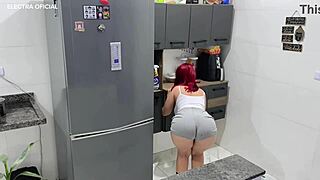 I hired this latina maid and went crazy for her big ass in tight clothes at home