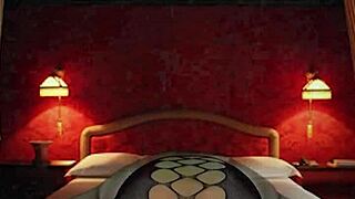 Try on haul wearing full body stocking from naked with blue masquerade with collared in sexy room