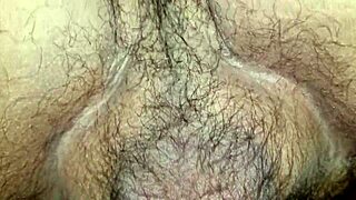 wife's hairy pussy gets fucked and creamed all over