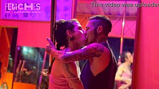 Tattooed Beauty Dances On Pole