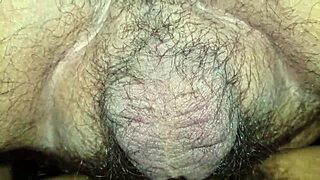 wife's hairy pussy gets fucked and creamed all over