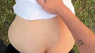 Risky Park Fuck Almost Gets Caught