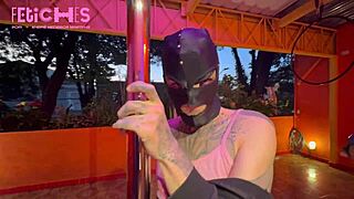 Tattooed Beauty Dances On Pole