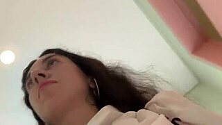 I’m stunned seeing cum drip on her face in a public cafe